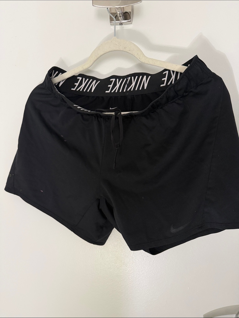 Nike Black Women's Training Shorts with Branded Waistband